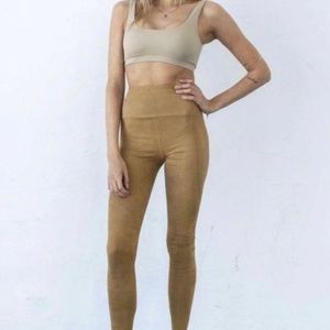 Tribe Kelley Suede Camel Leggings